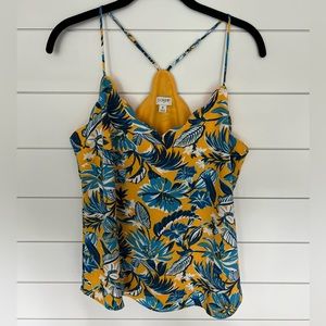 J. Crew Tropical Print Tank Top